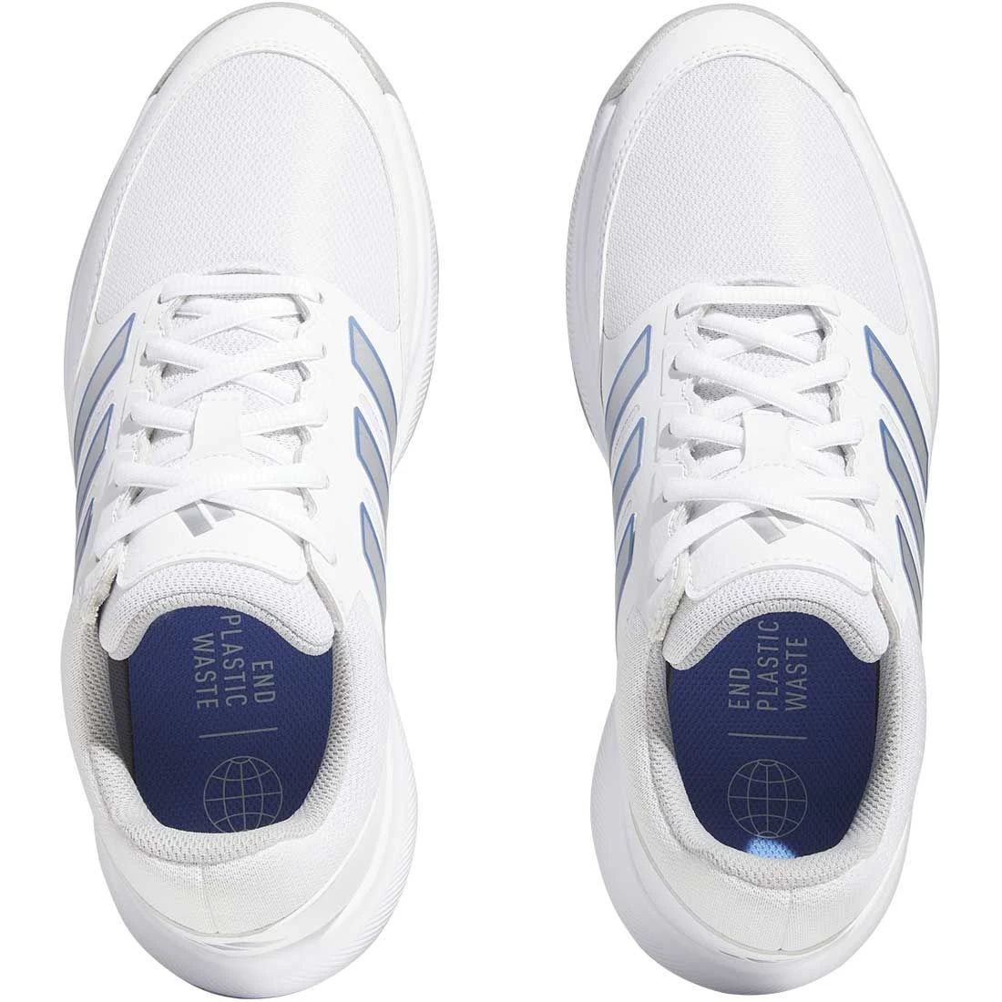 Adidas Women's Tech Response 3.0 Golf Shoes White/Silver/Blue Fusion 7 Adidas Women's Tech Response 3.0 Golf Shoes White/Silver/Blue Fusion - Image 5