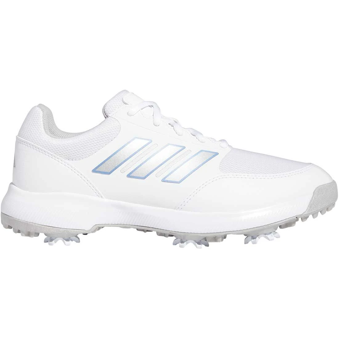Adidas Women's Tech Response 3.0 Golf Shoes White/Silver/Blue Fusion 3 Adidas Women's Tech Response 3.0 Golf Shoes White/Silver/Blue Fusion