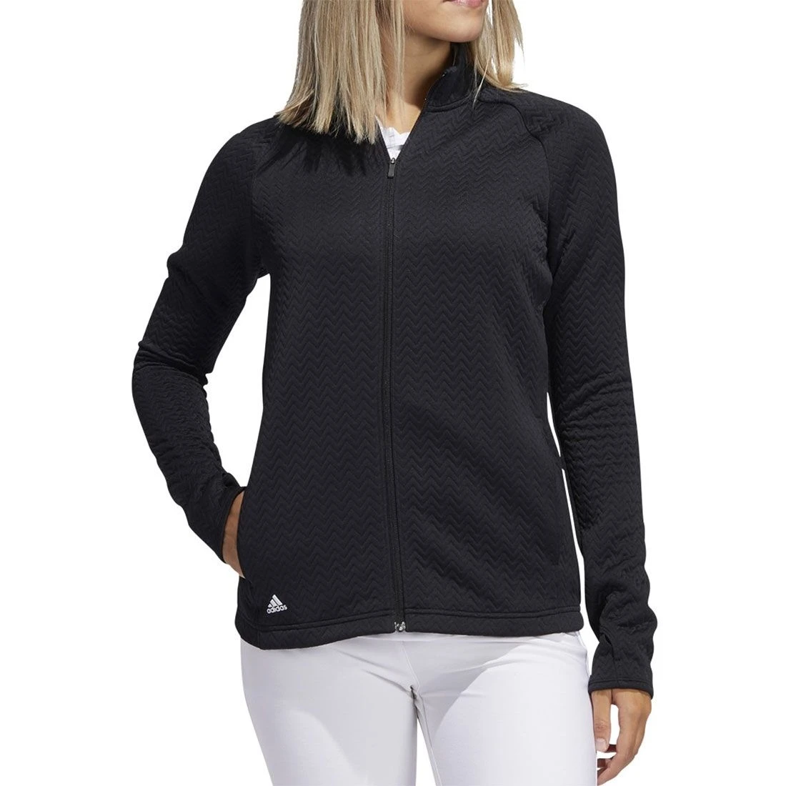 Adidas 2020 Women's Textured Layer Jacket 4 Adidas 2020 Women's Textured Layer Jacket - Image 2