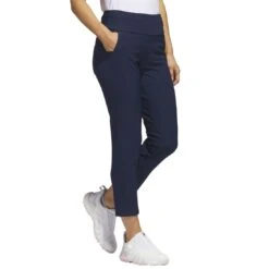 Adidas Women's Ultimate365 Ankle Pants -Elite Golf Shop adidas womens ultimate365 ankle pants collegiate navy side itempicture