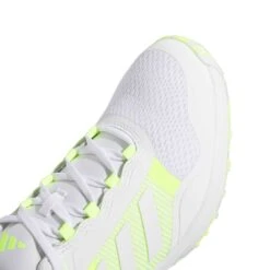 Adidas Women's Zoysia Golf Shoes White/Lucid Lemon -Elite Golf Shop adidas womens zoysia golf shoes white lucid lemon detail toe itempicture