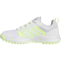 Adidas Women's Zoysia Golf Shoes White/Lucid Lemon -Elite Golf Shop adidas womens zoysia golf shoes white lucid lemon spine itempicture