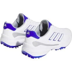 Adidas ZG23 Golf Shoes White/Lucid Blue -Elite Golf Shop adidas zg23 golf shoes white lucid blue gw1179 back itempicture