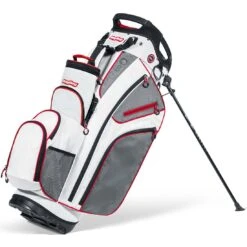 BagBoy Chiller Hybrid Stand Bag -Elite Golf Shop bagboy 2024 chiller hybrid stand bag white charcoal red itempicture