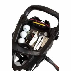 BagBoy Nitron LTD Auto-Open Push Cart -Elite Golf Shop bagboy nitron auto open push cart black red 02
