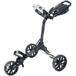 BagBoy Nitron LTD Auto-Open Push Cart -Elite Golf Shop bayboy 2023 nitron push cart black white stars itempicture