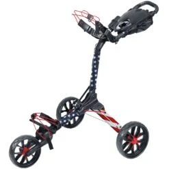 BagBoy Nitron LTD Auto-Open Push Cart -Elite Golf Shop bayboy 2023 nitron push cart usa flag itempicture