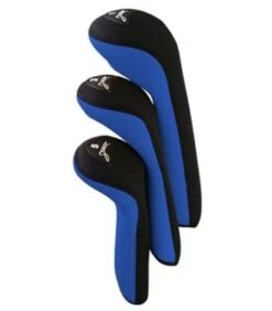 Pro Active Sports Stealth Headcovers 3-Pack -Elite Golf Shop blue 7362