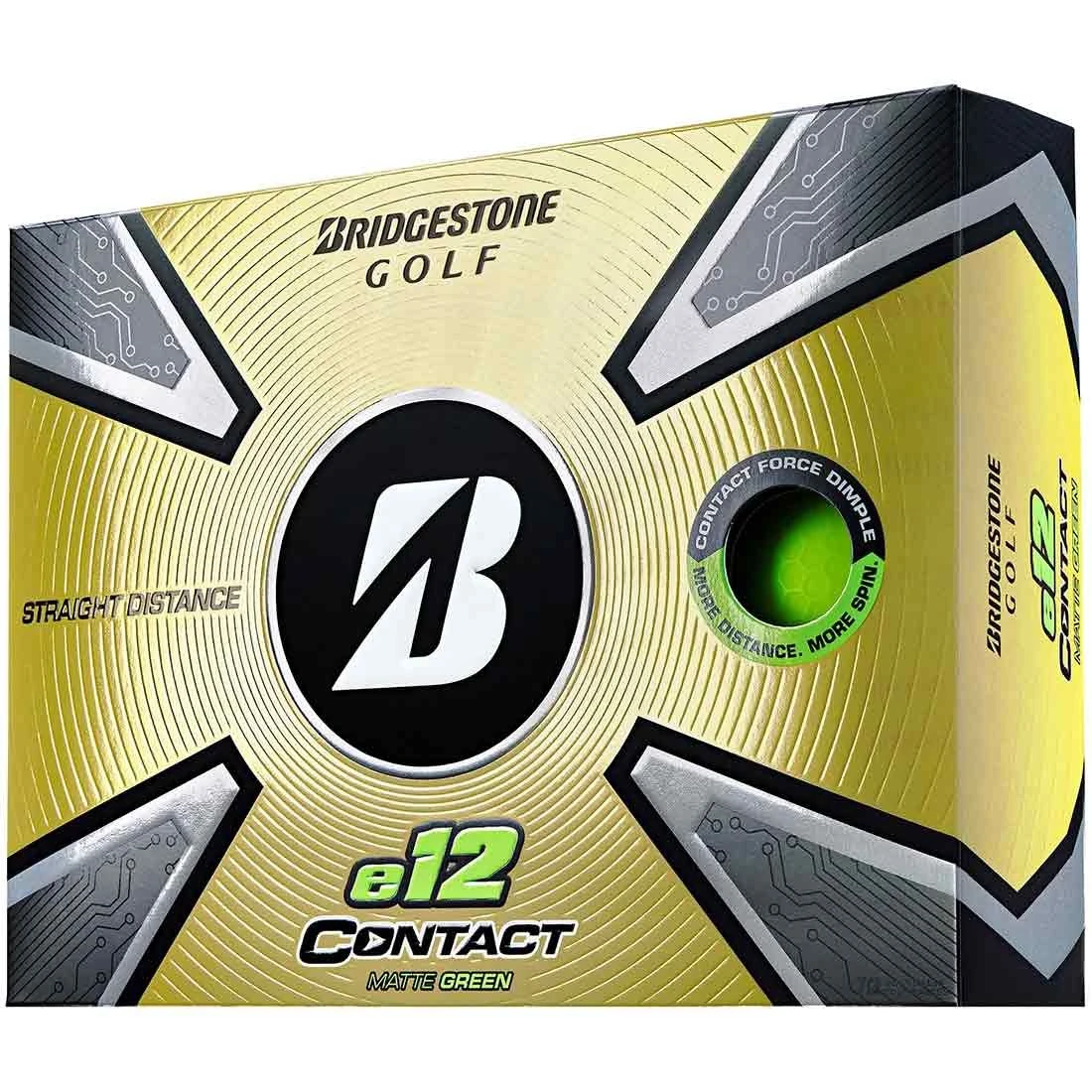 Bridgestone E12 Contact Matte Green Personalized Golf Balls 3 Bridgestone E12 Contact Matte Green Personalized Golf Balls