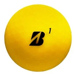 Bridgestone E12 Contact Matte Yellow Personalized Golf Balls -Elite Golf Shop bridgestone 2023 e12 contact matte yellow golf balls front itempicture 1