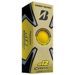 Bridgestone 2023 E12 Contact Matte Yellow Golf Balls -Elite Golf Shop bridgestone 2023 e12 contact matte yellow golf balls sleeve itempicture