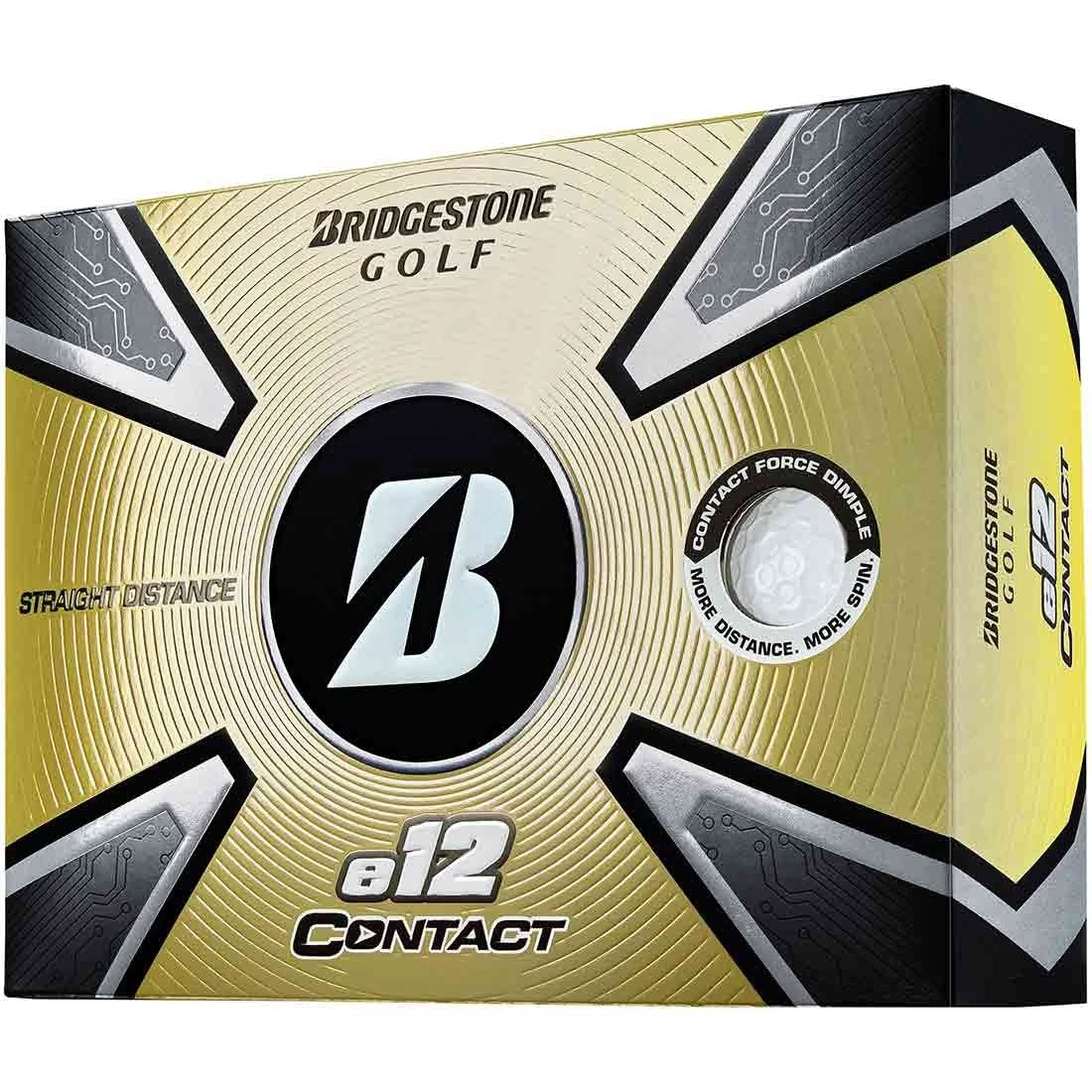 Bridgestone E12 Contact White Personalized Golf Balls 3 Bridgestone E12 Contact White Personalized Golf Balls