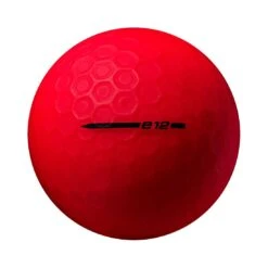 Bridgestone 2022 E12 Contact Matte Red Bagged Golf Balls -Elite Golf Shop bridgestone e12 contact matte red golf balls sidestamp itempicture