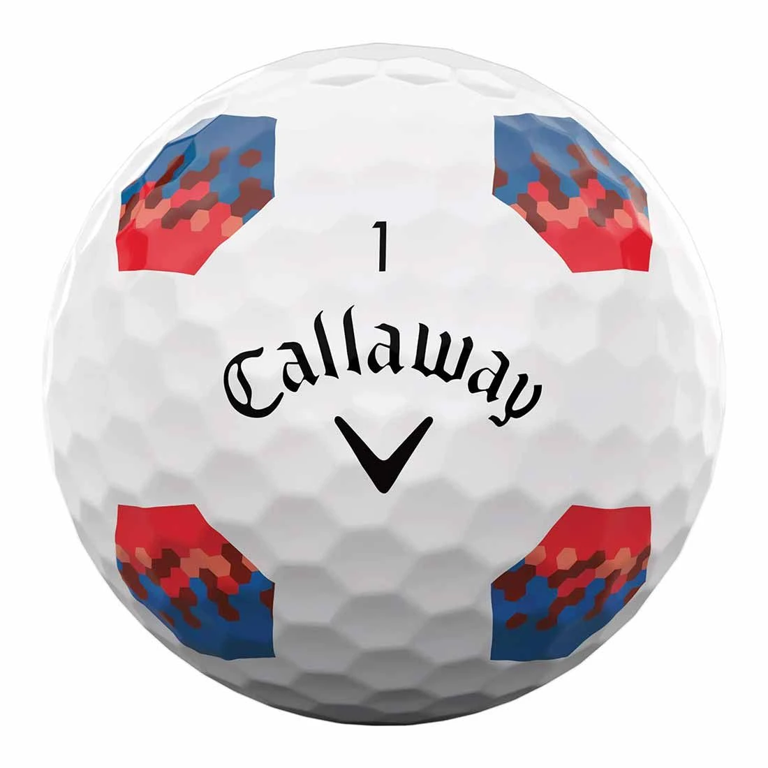Callaway Chrome Soft TruTrack Red/Blue Golf Balls 6 Callaway Chrome Soft TruTrack Red/Blue Golf Balls - Image 4