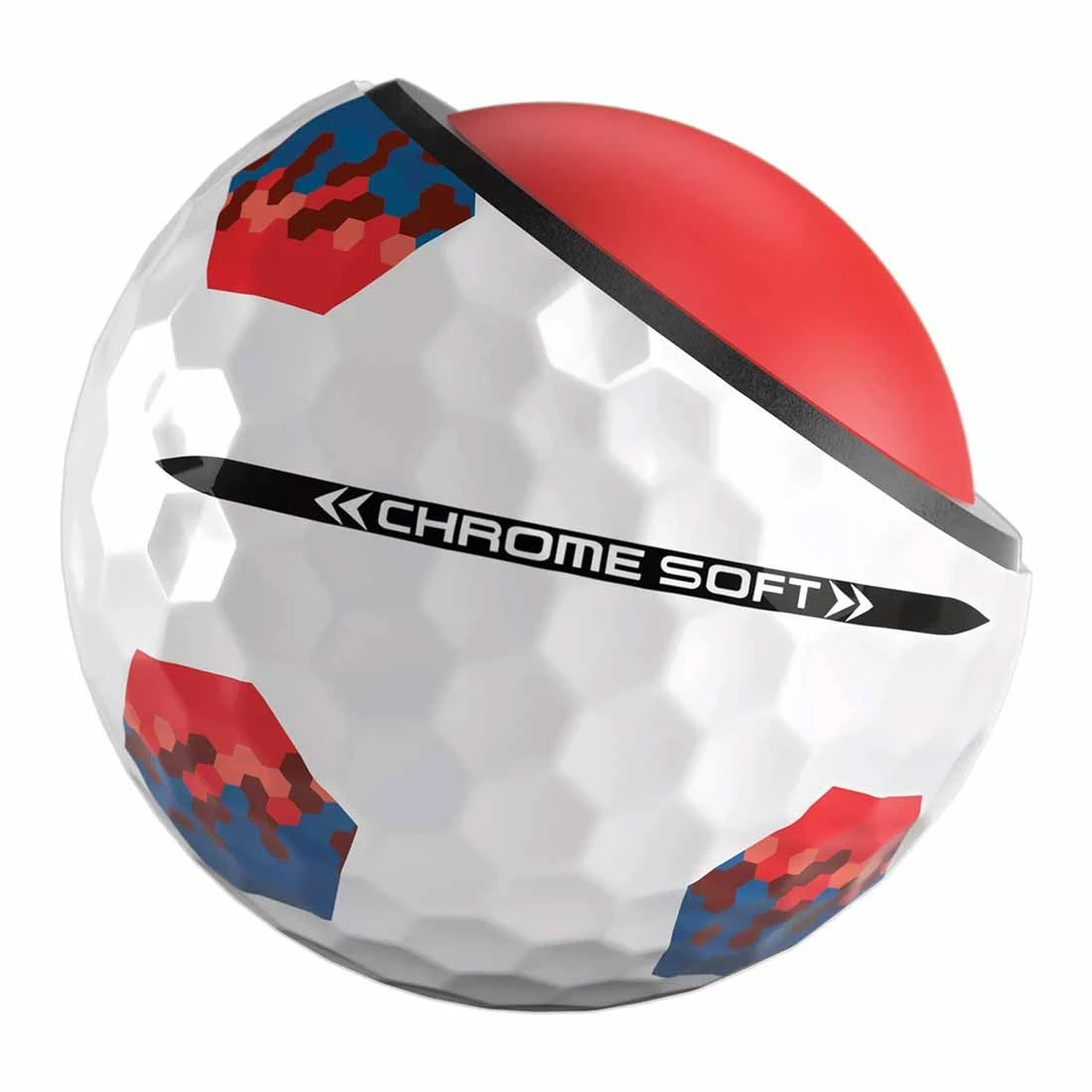 Callaway Chrome Soft TruTrack Red/Blue Golf Balls 7 Callaway Chrome Soft TruTrack Red/Blue Golf Balls - Image 5