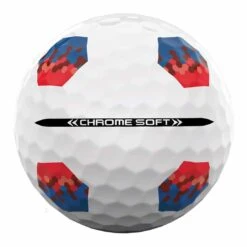 Callaway Chrome Soft TruTrack Red/Blue Golf Balls 10 Callaway Chrome Soft TruTrack Red/Blue Golf Balls -Elite Golf Shop callaway 2023 chrome soft red blue trutrack golf balls side stamp itempicture