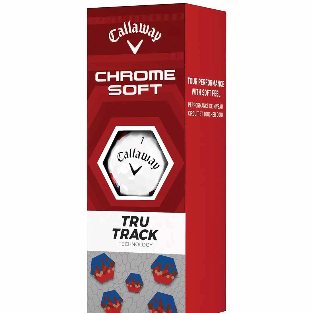 Callaway Chrome Soft TruTrack Red/Blue Golf Balls 8 Callaway Chrome Soft TruTrack Red/Blue Golf Balls - Image 6
