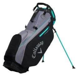 Callaway 2023 Fairway 14 Stand Bag -Elite Golf Shop callaway 2023 fairway 14 stand bag charcoal black plaid teal itempicture