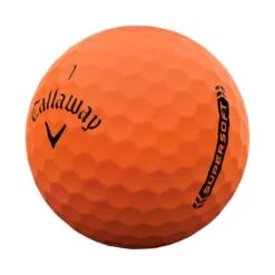Callaway Supersoft Matte Orange Personalized Golf Balls -Elite Golf Shop callaway 2023 supersoft matte orange golf balls quarter itempicture 1