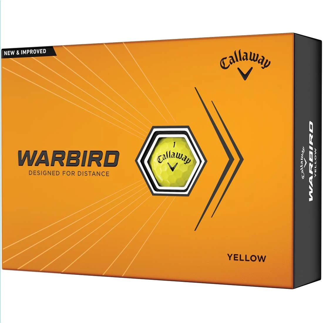 Callaway Warbird Yellow Personalized Golf Balls 3 Callaway Warbird Yellow Personalized Golf Balls