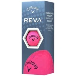 Callaway Women's REVA Pink Golf Balls -Elite Golf Shop callaway 2023 womens reva pink golf balls sleeve itempicture