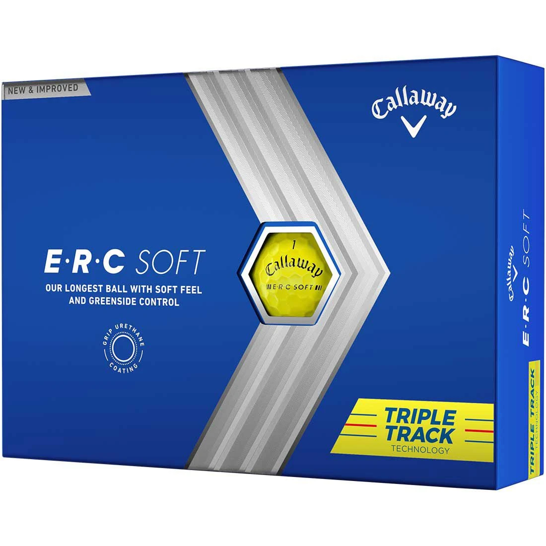 Callaway ERC Soft Yellow Personalized Golf Balls 3 Callaway ERC Soft Yellow Personalized Golf Balls
