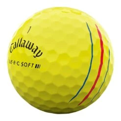 Callaway ERC Soft Yellow Personalized Golf Balls 8 Callaway ERC Soft Yellow Personalized Golf Balls -Elite Golf Shop callaway 23 erc soft yellow golf balls quarter itempicture 1