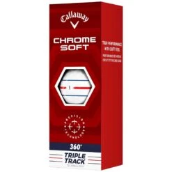 Callaway Chrome Soft 360 Triple Track White Golf Balls -Elite Golf Shop callaway chrome soft 360 triple track white golf balls sleeve itempicture
