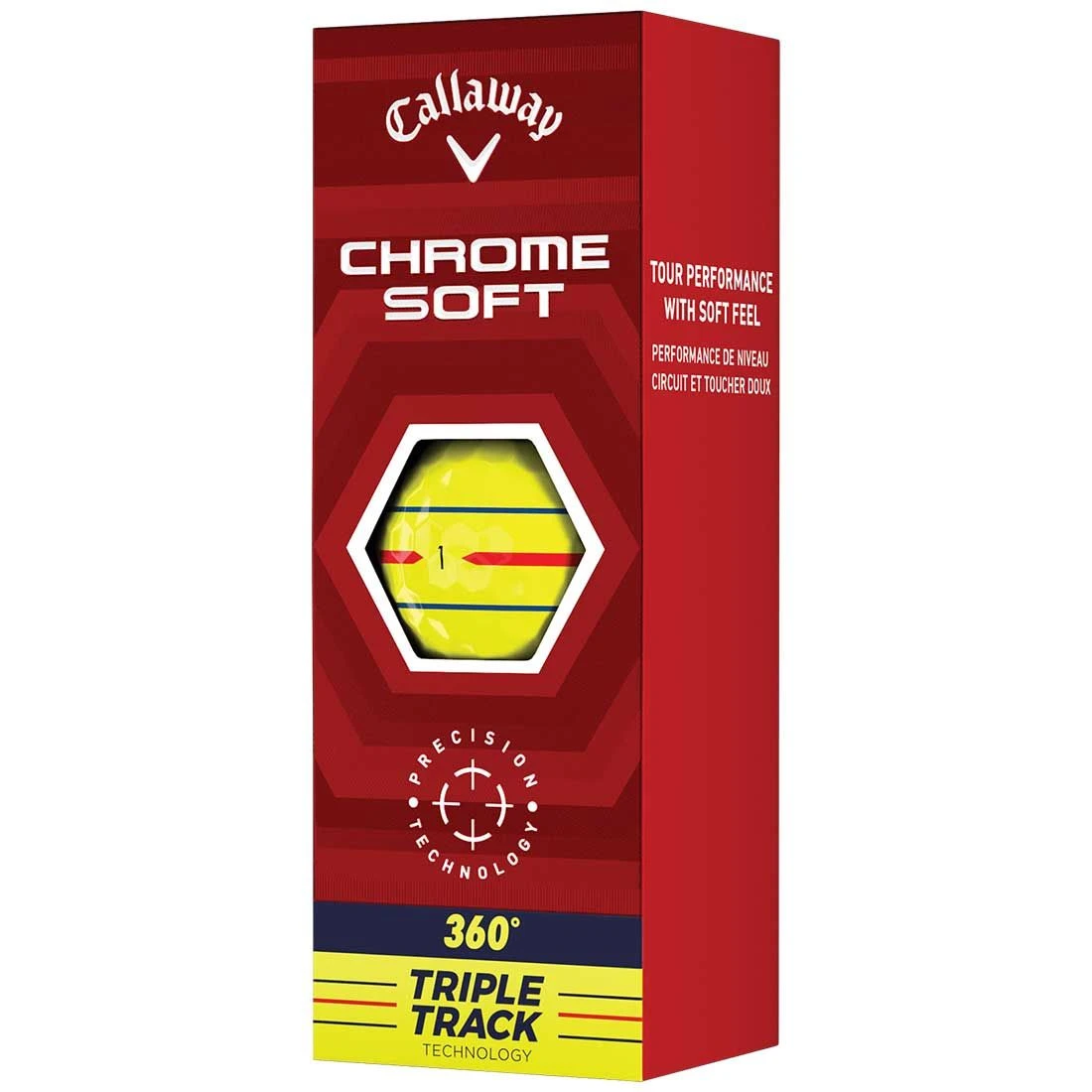 Callaway Chrome Soft 360 Triple Track Yellow Golf Balls 5 Callaway Chrome Soft 360 Triple Track Yellow Golf Balls - Image 3