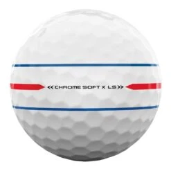 Callaway Chrome Soft X LS 360 Triple Track White Golf Balls -Elite Golf Shop callaway chrome soft x ls 360 triple track white golf balls ball stamp itempicture