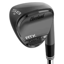 Cleveland RTX Full-Face Black Satin Wedge -Elite Golf Shop cleveland rtx full face black satin wedge 3quarter itempicture