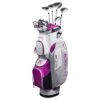 Cobra Women's Fly-XL Complete Set Silver/Plum W/ Cart Bag -Elite Golf Shop cobra womens fly xl set silver plum cart bag