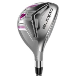 Cobra Women's Fly-XL Complete Set Silver/Plum W/ Stand Bag -Elite Golf Shop cobra womens fly xl set silver plum hybrid 1