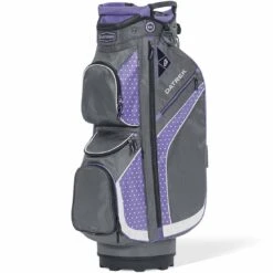 Datrek DG Lite II Cart Bag -Elite Golf Shop datrek dg lite ii cart bag charcoal lavender white dots itempicture