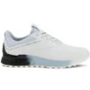 Ecco S-Three Golf Shoes White/Black/Air -Elite Golf Shop ecco s three golf shoes white black air profile itempicture