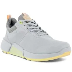 Ecco Women's BIOM H4 Golf Shoes Concrete/Peach Nectar -Elite Golf Shop ecco womens biom h4 golf shoes concrete peach nectar front itempicture