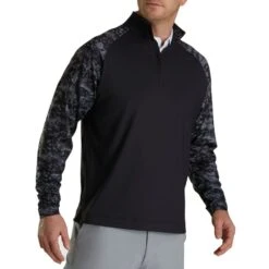 FootJoy Camo Color Block Midlayer -Elite Golf Shop footjoy camo color block midlayer black itempicture