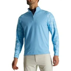 FootJoy Camo Color Block Midlayer -Elite Golf Shop footjoy camo color block midlayer light blue itempicture