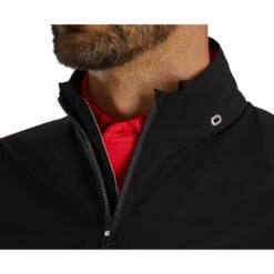 FootJoy DryJoys Select Rain Jacket -Elite Golf Shop footjoy dryjoys select rain jacket black charcoal detail itempicture