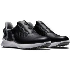 FootJoy FJ Fuel BOA Golf Shoes Black/Blue -Elite Golf Shop footjoy fj fuel boa golf shoes black blue 55449 pair itempicture