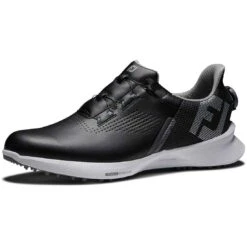 FootJoy FJ Fuel BOA Golf Shoes Black/Blue -Elite Golf Shop footjoy fj fuel boa golf shoes black blue 55449 toe itempicture