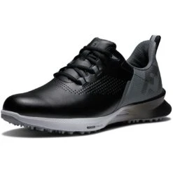FootJoy FJ Fuel Golf Shoes Black -Elite Golf Shop footjoy fj fuel golf shoes black 55451 toe itempicture