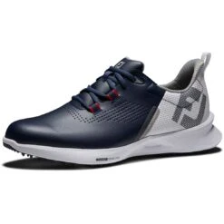 FootJoy FJ Fuel Golf Shoes Navy/White/Red -Elite Golf Shop footjoy fj fuel golf shoes navy white red 55442 toe itempicture
