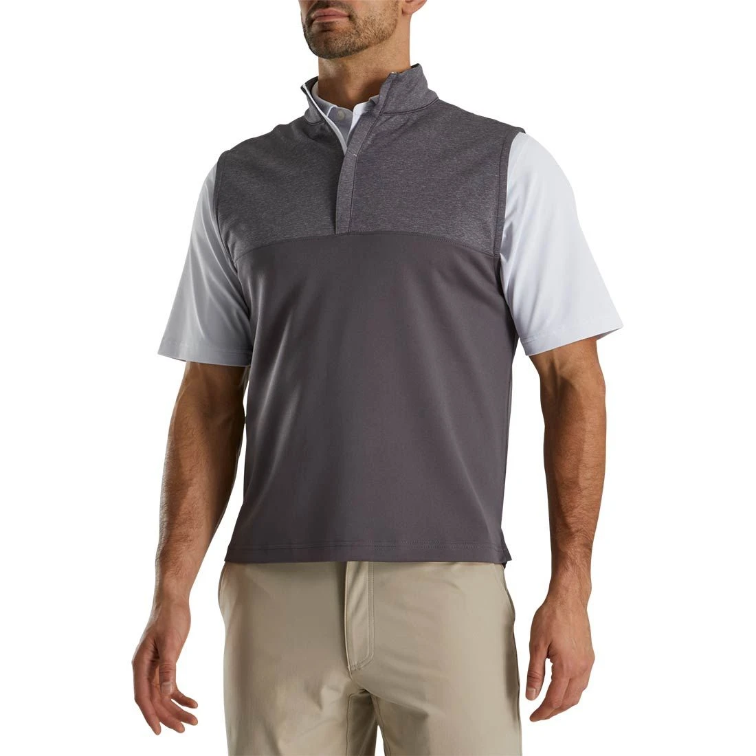 FootJoy Heather Yoke Half Zip Vest 4 FootJoy Heather Yoke Half Zip Vest - Image 2