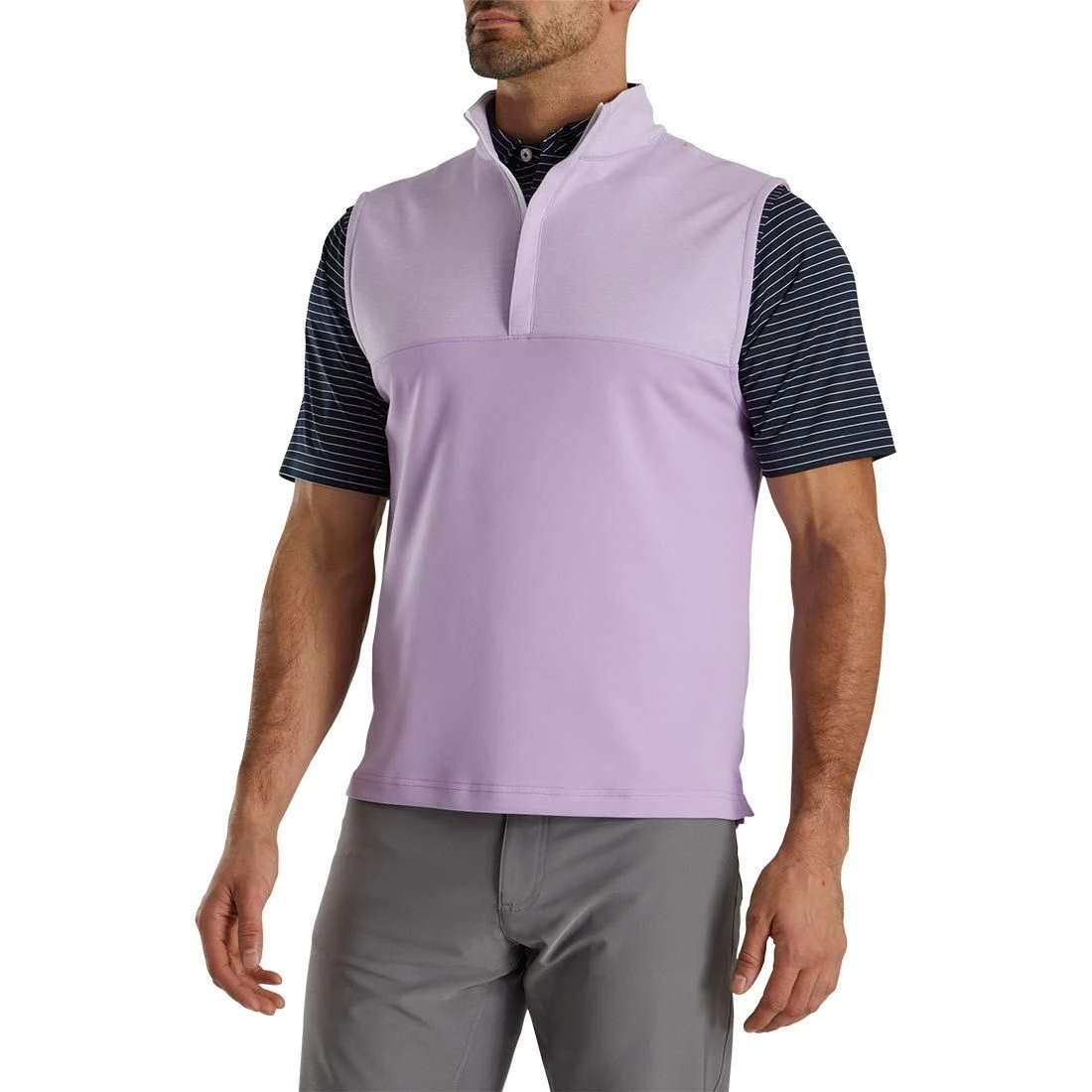 FootJoy Heather Yoke Half Zip Vest 6 FootJoy Heather Yoke Half Zip Vest - Image 4