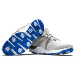 FootJoy HyperFlex Golf Shoes Grey/White/Blue -Elite Golf Shop footjoy hyperflex golf shoes grey white blue alternate
