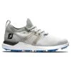 FootJoy HyperFlex Golf Shoes Grey/White/Blue -Elite Golf Shop footjoy hyperflex golf shoes grey white blue profile