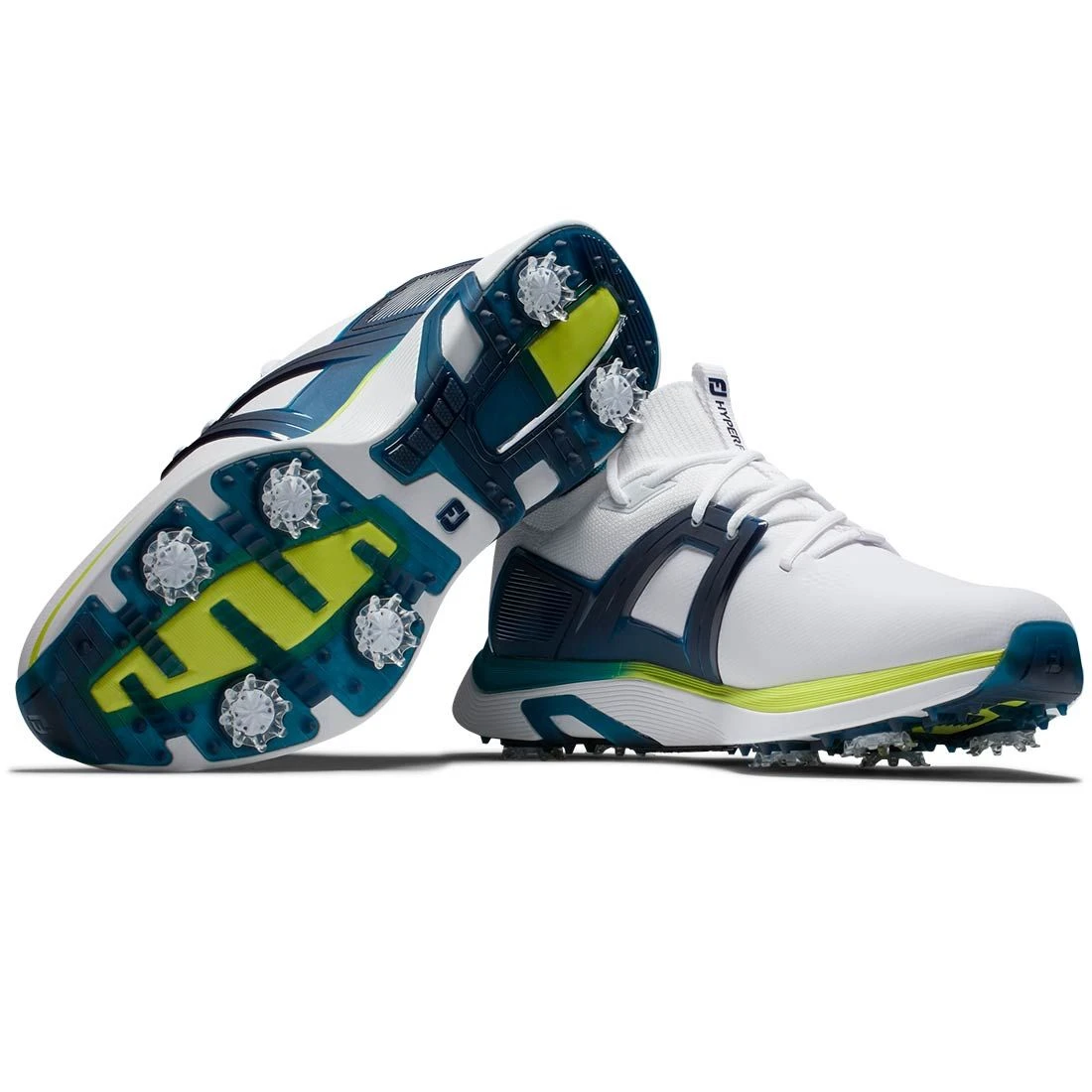 FootJoy HyperFlex Golf Shoes White/Navy/Lime 8 FootJoy HyperFlex Golf Shoes White/Navy/Lime - Image 6