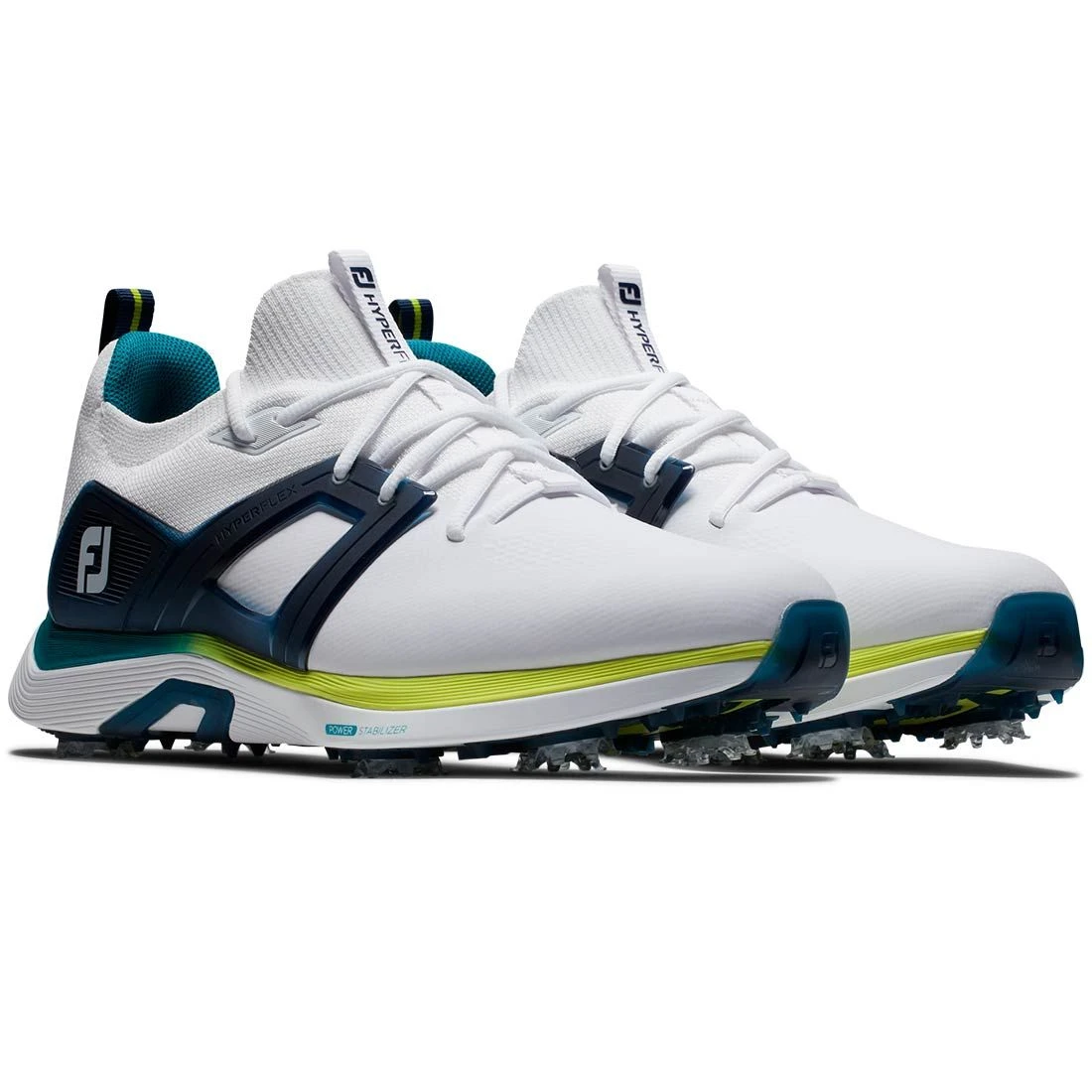 FootJoy HyperFlex Golf Shoes White/Navy/Lime 7 FootJoy HyperFlex Golf Shoes White/Navy/Lime - Image 5