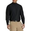 FootJoy Long Sleeve Mock Shirt -Elite Golf Shop footjoy long sleeve mock shirt black front itempicture